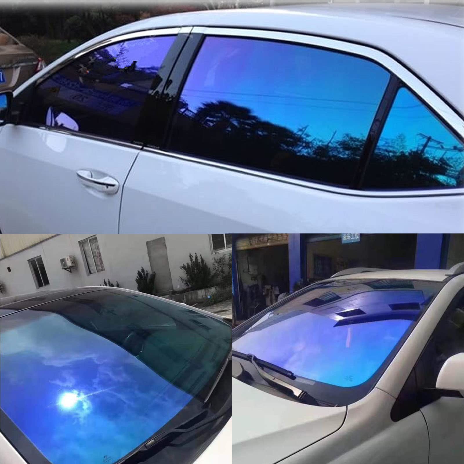 Amazon.co.jp: ASENDIWAY カメレオン ウィンドウティントフィルム 車用